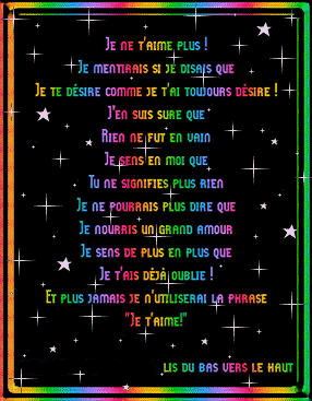 double sens ou la stupidité de dire le contraire de se que l'on ressent!!!!